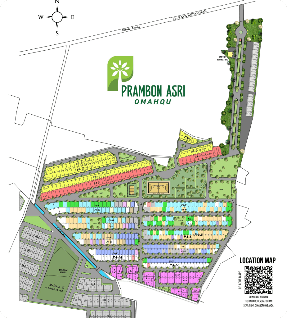 Map Lokasi Prambon Asri