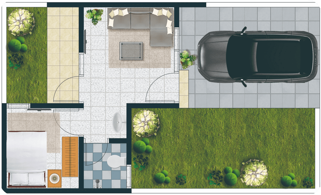 Denah Rumah Tipe 24